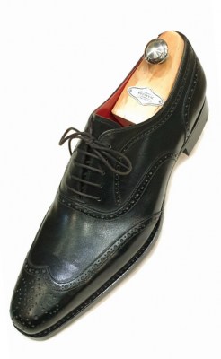 semi brogue slim oxfords by Rozsnyai handmade shoes 024-04